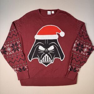 Darth Vader Disney Star Wars Santa Hat Christmas sweater Size Small